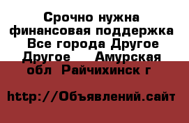 Срочно нужна финансовая поддержка! - Все города Другое » Другое   . Амурская обл.,Райчихинск г.